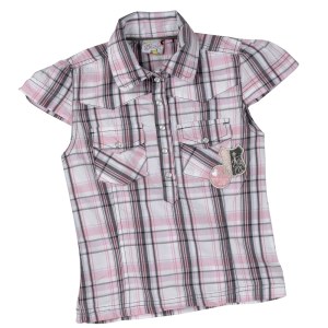 DESTOCKAGE DE CHEMISETTES EN COTON FAROS/ZD POUR FILLES A 3 EUR