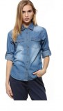 Chemise jean pour femme