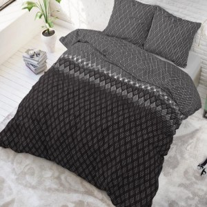 "Cheng" Set 2/3 pcs Parure de Lit Coton Mélangé Housse de Couette+Taie d'Oreiller