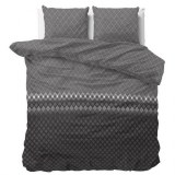 "Cheng" Set 2/3 pcs Parure de Lit Coton Mélangé Housse de Couette+Taie d'Oreiller