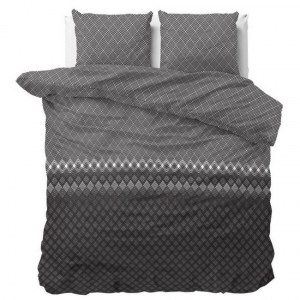 "Cheng" Set 2/3 pcs Parure de Lit Coton Mélangé Housse de Couette+Taie d'Oreiller