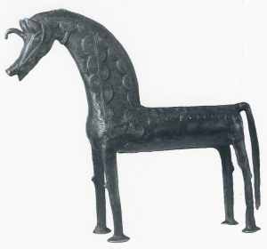 Statuette En Bronze (Cheval Mythique) Originaire du Burkina Faso