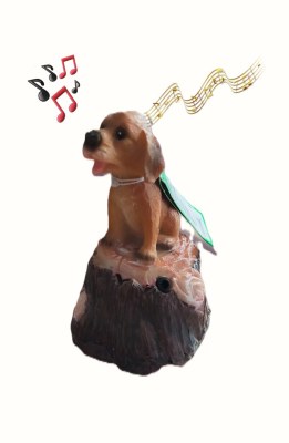 Lot de 11 Statuettes Chien musical Détecteur de mouvement ( 1 euro / pcs )
