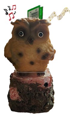 Lot de 20 Statuettes Chouette musical Détecteur de mouvement ( 1 euro / pcs )