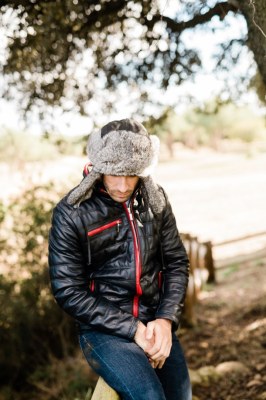 Chapeau Chapka Cuir d'Agneau et Fourrure de Lapin