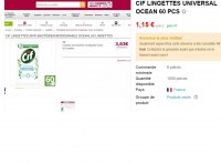 CIF LINGETTES UNIVERSAL OCEAN 60 PCS