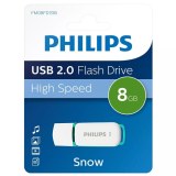 SHOP-STORY - FM08FD70B : Clé USB Philipps 2.0 8Go Snow Edition Vert