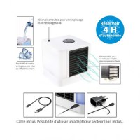 CLIMATISEUR MOBILE CUBE RAFRAICHISSEUR D AIR VENTILATEUR A LED
