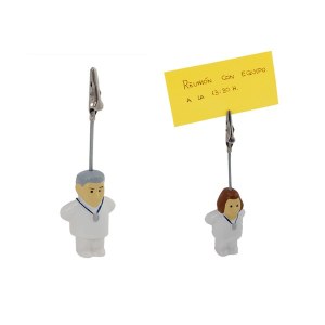 Clip Porte Notes Sanus en Polyrésine - Objet publicitaire AVEC ou SANS logo - Cadeau cl...