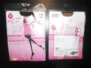 Collant élasthanne GRANDE TAILLE 1 paire