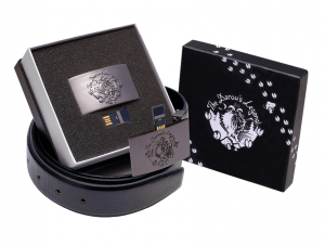 Boucle de ceinture avec clé USB 4Go intégrée + ceinture + Coffret Cadeau