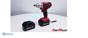 KRAFT MULLER COFFRET CLÉ À CHOC 24V 2Ah AVEC 2 BATTERIES