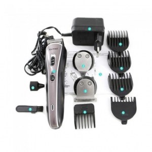 Lot de Coffret complet Tondeuse de pro KEMEI grise KM-570A