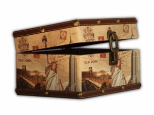 Coffret en bois déco américaine NEW YORK USA