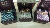Coffret bouton de manchettes, cravate, pince à cravate