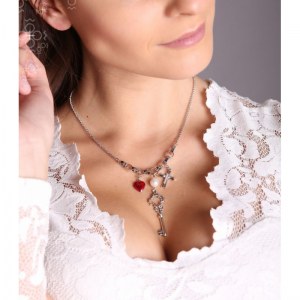 Collier fabos cristal swarovski breloques