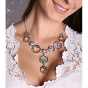 Collier fabos cristal swarovski ruche