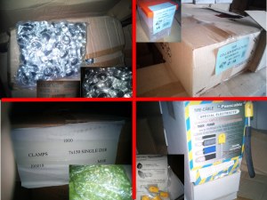 DESTOCKAGE demie Palette de Plomberie, colliers Ø8, 18, 81, 210 Patte à vis, tire câble...