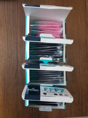 MASQUE MEDICAL FFP2 NR WHITE AND COLOR CE2163 / EN149:2001 A1:2009