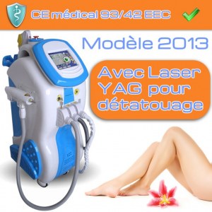 IPL+RF+ELIGHT+LASER YAG TOUT EN 1