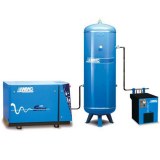 Compresseur complet d'air à piston silencieux 500 litres vertical 7.5CV.