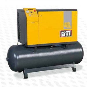 Compresseur d'air à piston insonorisés 500 litres 7,5 CV sécheur.