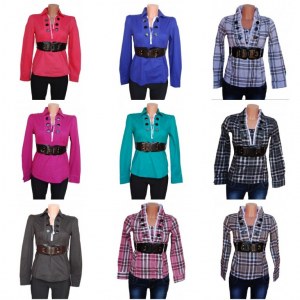Lot chemisier femme blouse jabot du 36 au 44- Destockage Boutique