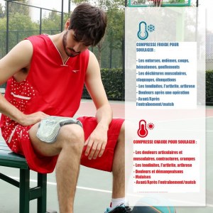 Poche de gel chaud / froid multi-zones - Compresse glace