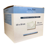 Compresses stériles non tissé 10x10cm b/50 X 2