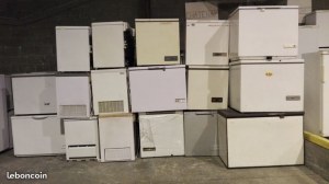 LOTS DE FRIGOS/CONGÉLATEURS D'OCCASION (MINIMUM 20 PIÈCES)