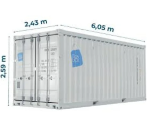 Container 20 pieds prix 1900€