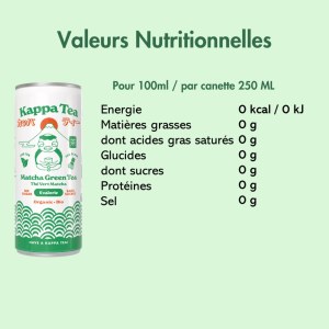 Canettes - Kappa Tea - Thé glacé bio sans sucre