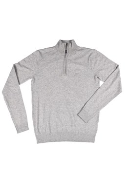 Pull Corpus Scott Uni Col Montant Demi Zip