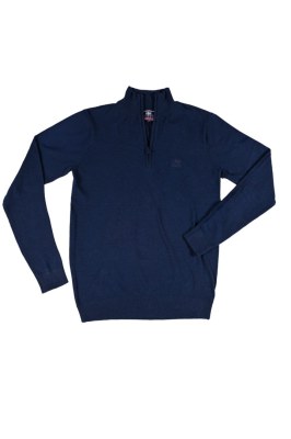 Pull Corpus Scott Uni Col Montant Demi Zip