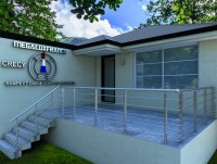 Garde Corps en Aluminium Gamme CRECY Couleur Aluminium