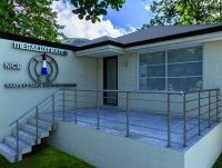 Garde Corps en Aluminium Gamme NICE Couleur Inox