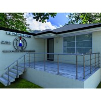 Garde Corps en Aluminium Gamme GUISE Couleur Inox