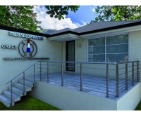 Garde Corps en Aluminium Gamme CRECY Couleur Inox