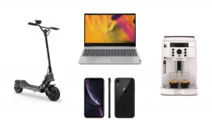 Lot de produits high tech, petit électroménager, son - non fonctionnels - 1853 unités