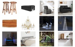 Lot de 484 unités de Mobilier et autres - Non testé