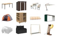 Lot de 722 unités de Mobilier, Maison & Jardin - Non testé