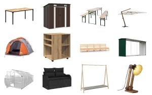 Lot de 722 unités de Mobilier, Maison & Jardin - Non testé