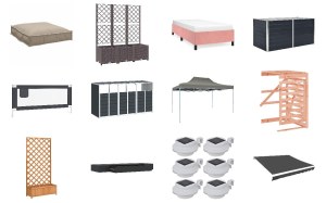 Lot de 588 unités de Mobilier de Maison et Jardin et meubles - Non testés