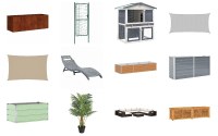 Lot de 607 unités de mobilier de jardins et meubles