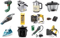6 palettes d'appareils électroménagers et outillages - Stanley, Bosch, Tefal
