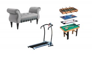 Lot de meubles, jardin, piscine et sport - non testé - 62 produits