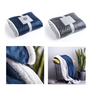 Couverture Lerten en Coral Flecee et en Sherpa - Objet publicitaire AVEC ou SANS logo...