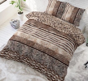 "Cozy Panther" Set 2/3 pcs Parure de Lit Coton Mélangé Housse de Couette+Taie d'Oreiller