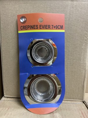 DESTOCKAGE : CRÉPINES D'ÉVIER INOX 7 + 9 CM – 940 PIÈCES