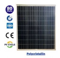 Panneau Solaire Photovoltaïque - 80 Watts - 12 Volts - Polycristallin - 905 x 668 x 35...
